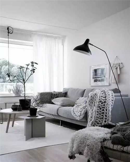 Sàn gỗ màu ghi xám kết hợp phong cách nội thất