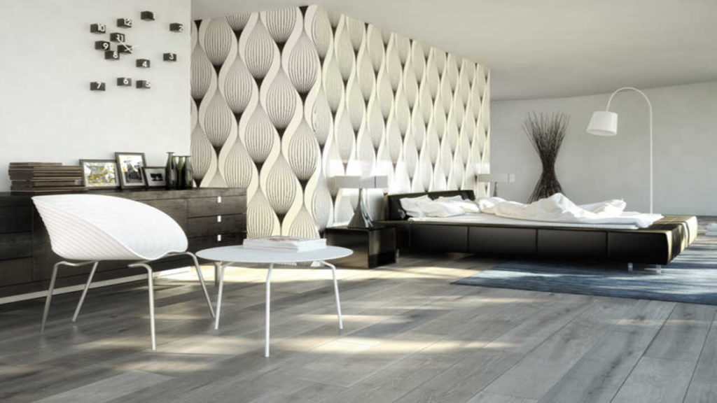 Lót sàn gỗ phòng ngủ hiện đại